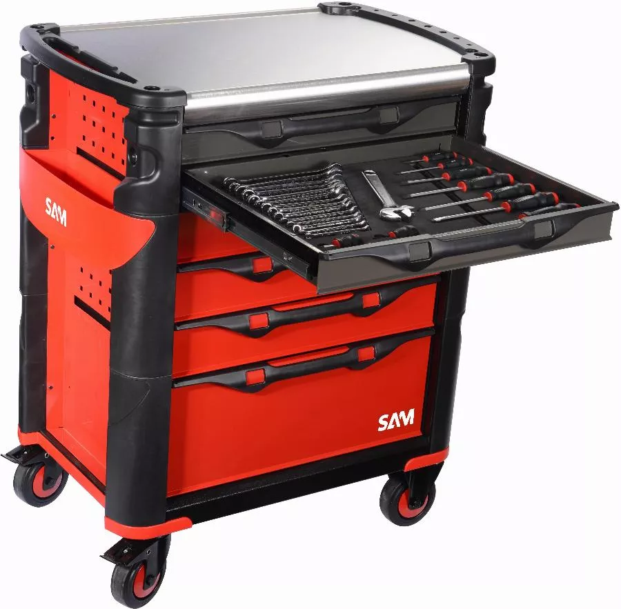 Servante 6 Tiroirs + 135 Outils De Maintenance Indus. SAM OUTILLAGE Modules Mousse - 416-135M 5 Servante 6 Tiroirs + 135 Outils De Maintenance Indus. SAM OUTILLAGE Modules Mousse - 416-135M – Image 3