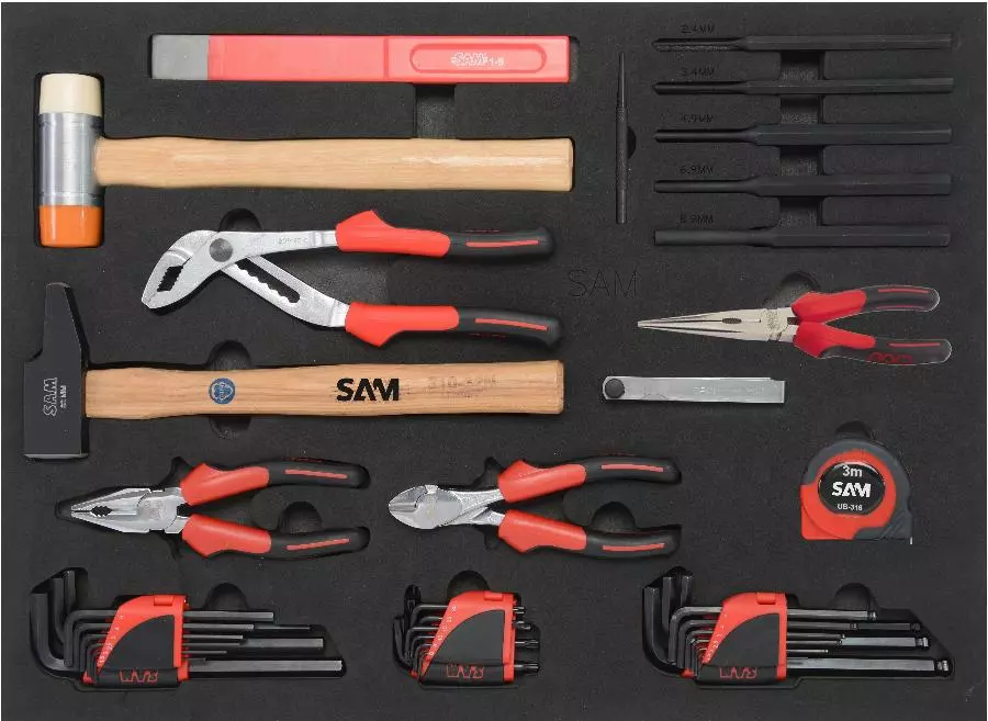 Servante 6 Tiroirs + 135 Outils De Maintenance Indus. SAM OUTILLAGE Modules Abs - 416-135SV 7 Servante 6 Tiroirs + 135 Outils De Maintenance Indus. SAM OUTILLAGE Modules Abs - 416-135SV – Image 5