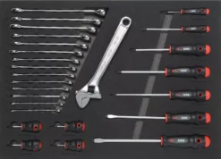 Servante 6 Tiroirs + 200 Outils De Maintenance Indus. SAM OUTILLAGE Modules Mousse - 416-200M -Stanley Magasin 416 200mz 03