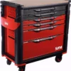 Servante Extra Large XL 6 Tiroirs SAM OUTILLAGE Rouge Plateau Bois - 416-BXL -Stanley Magasin 416 bxl 01
