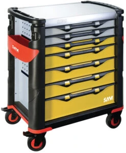 Servante Grand Volume 7 Tiroirs SAM OUTILLAGE Plateau Inox - 417 -Stanley Magasin 417hren 01