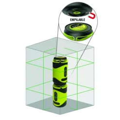 Laser Flash 360° Green Bravo La Canette METRICA - 61435 -Stanley Magasin 61435 2 fr