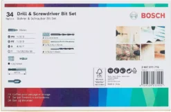 Coffret Vissage Perçage 34 Pièces BOSCH - 2607011716