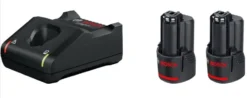 2 Batteries GBA 12V 2.0Ah + Chargeur GAL 12V-40 BOSCH - 1600A019R8