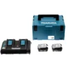 Pack Énergie MAKITA 18V Li-Ion + 2 Batteries 18V 4.0Ah + 1 Chargeur Double Avec Coffret MAKPAC - 197504-2 -Stanley Magasin DGA20160 1