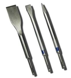 Set De 3 Burins BOSCH LongLife Pointu, Plat Et Bêche - SDS-Plus - 2607019159