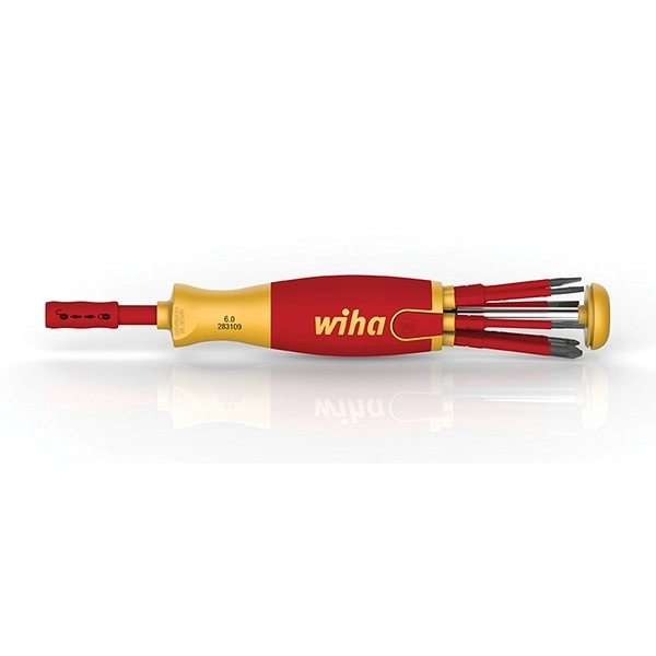 Tournevis Porte Embout Slim VDE 75 Mm WIHA Liftup - 6 Embouts FENTE /PH /XENO PZ2 - 38611 3 Tournevis Porte Embout Slim VDE 75 Mm WIHA Liftup - 6 Embouts FENTE /PH /XENO PZ2 - 38611