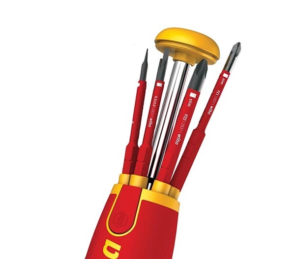 Tournevis Porte Embout Slim VDE 75 Mm WIHA Liftup - 6 Embouts FENTE /PH /XENO PZ2 - 38611 8 Tournevis Porte Embout Slim VDE 75 Mm WIHA Liftup - 6 Embouts FENTE /PH /XENO PZ2 - 38611 – Image 6