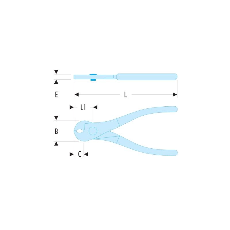 Pince Coupante Coupe-câble Cuivre/aluminium FACOM 170 Mm - 412B.10 3 Pince Coupante Coupe-câble Cuivre/aluminium FACOM 170 Mm - 412B.10