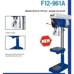 Perçeuse à Colonne D'établi à Mandrin Auto-serrant 13mm FEMI - DP12-961 -Stanley Magasin FEMI0010 3