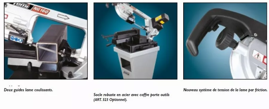 Scie à Ruban Métal FEMI Coupe Rapide +50% - Coupe Max.160mm - NG160 6 Scie à Ruban Métal FEMI Coupe Rapide +50% - Coupe Max.160mm - NG160 – Image 4