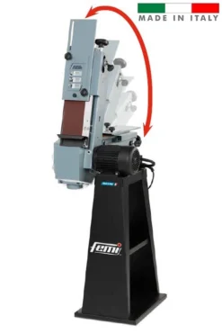 Ponceuse à Bande Tête Inclinable FEMI Sur Socle - Bande 120x1500mm 750W - 543B