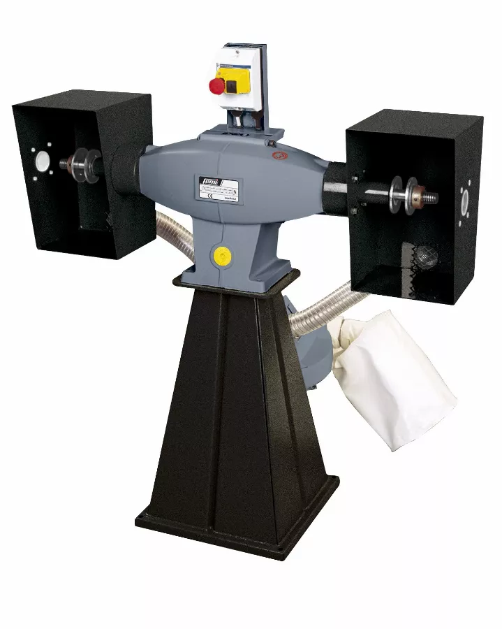 Polisseuse écologique Brosse/brosse FEMI Gamme Industrie - Socle + Aspiration - 850W Ø200mm - 204 4 Polisseuse écologique Brosse/brosse FEMI Gamme Industrie - Socle + Aspiration - 850W Ø200mm - 204 – Image 2