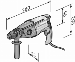 Marteau Universel SDS-plus CHE 2-28 FLEX - En L-Boxx - 413666 -Stanley Magasin FLE00044 5