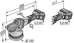 Polisseuse Excentrique 18V XFE 15 150 18.0-EC/5.0 P-Set C FLEX - 2 Batteries + Chargeur - En Coffret - 461237 -Stanley Magasin FLE00121 17