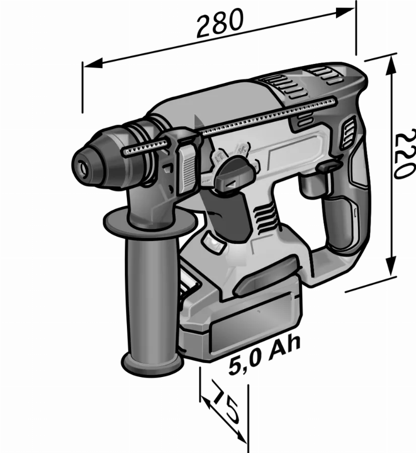 Marteau 18V SDS Plus CHE 18.0-EC C FLEX - Sans Batterie Ni Chargeur - 491284 4 Marteau 18V SDS Plus CHE 18.0-EC C FLEX - Sans Batterie Ni Chargeur - 491284 – Image 2