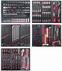 Assortiment D'outils Completo EVA 1/4"+ 3/8"+ 1/2" KRAFTWERK 280 Pièces - 105.530.000