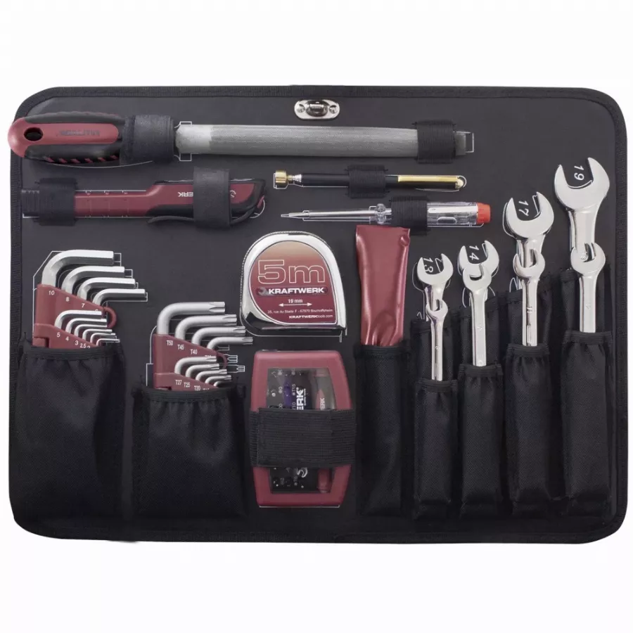 Coffret D'outils Pro-Line KRAFTWERK 264 Pièces + Perceuse Visseuse BOSCH 1/4" 1/2" - 3949 4 Coffret D'outils Pro-Line KRAFTWERK 264 Pièces + Perceuse Visseuse BOSCH 1/4" 1/2" - 3949 – Image 2