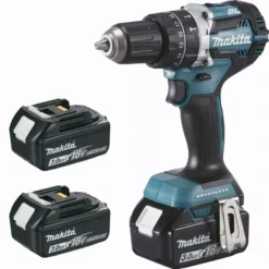 Perceuse Visseuse à Percussion 18 V Li-ion 3 Ah Ø 13 Mm (3 Batteries) MAKITA - 3 Batteries, Chargeur, Coffret - DHP484RF3J