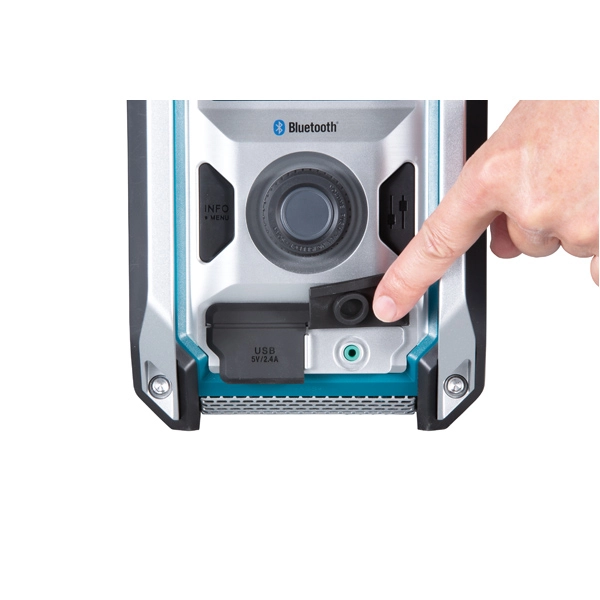 Radio De Chantier MAKITA 12 à 18V Li-Ion - Sans Batterie Ni Chargeur - DMR114 5 Radio De Chantier MAKITA 12 à 18V Li-Ion - Sans Batterie Ni Chargeur - DMR114 – Image 3