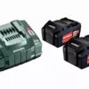 Pack énergie 18V METABO - Pack 2 Batteries 18 Volts + Chargeur Rapide 2 X 5,2 Ah Li-Power, ASC 145, Coffret - 685051000 -Stanley Magasin MET00220 1
