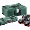 Pack énergie 18V METABO 4 Batt.8,0 Ah LiHD + Charg. ASC 145 Duo + Coffret MetaBox - 685135000 -Stanley Magasin MET00229 1
