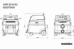 Aspirateur Filaire ASR 25 M SC METABO - 602070000 9 Aspirateur Filaire ASR 25 M SC METABO - 602070000 -Stanley Magasin MET00635 3