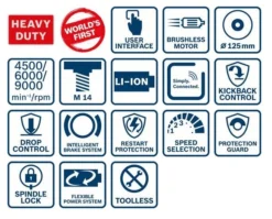 Meuleuse Angulaire BOSCH GWS 18V-10SC Professional Solo Click & Go - Sans Batterie Ni Chargeur - 06019G340B -Stanley Magasin MNA50063 3