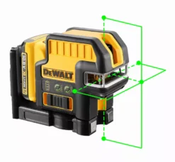 Laser Croix + 5 Points XR 10.8V 2Ah Li-Ion DEWALT Faisceau Vert - DCE0825D1G -Stanley Magasin MOA40284 3