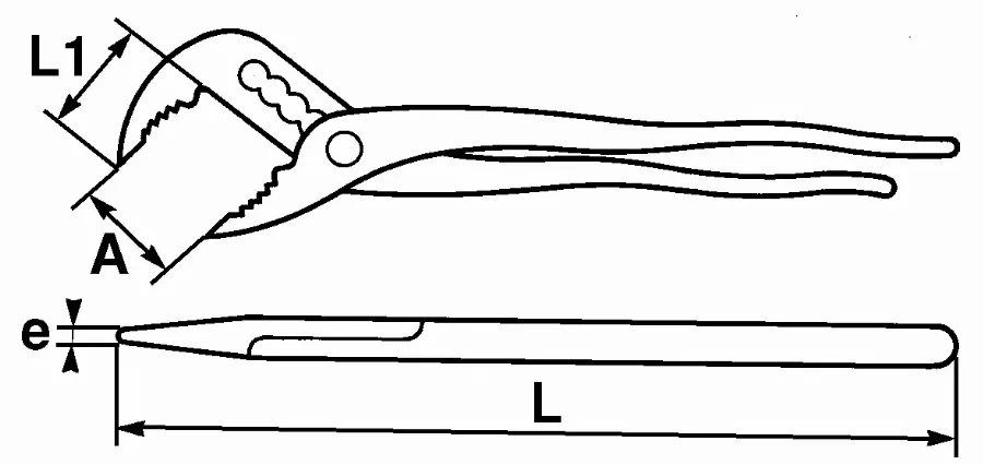 Pince Multiprise Bimatiere A Bouton Poussoir SAM - 20125BFME 6 Pince Multiprise Bimatiere A Bouton Poussoir SAM - 20125BFME – Image 4