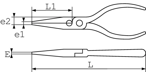 Pince Bec Demi Rond Droit Electromecanicien 175 Mm SAM - 23710 4 Pince Bec Demi Rond Droit Electromecanicien 175 Mm SAM - 23710 â Image 2