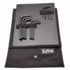 Trousse 12 Clés Males Coudees Courtes SAM - 62TR12