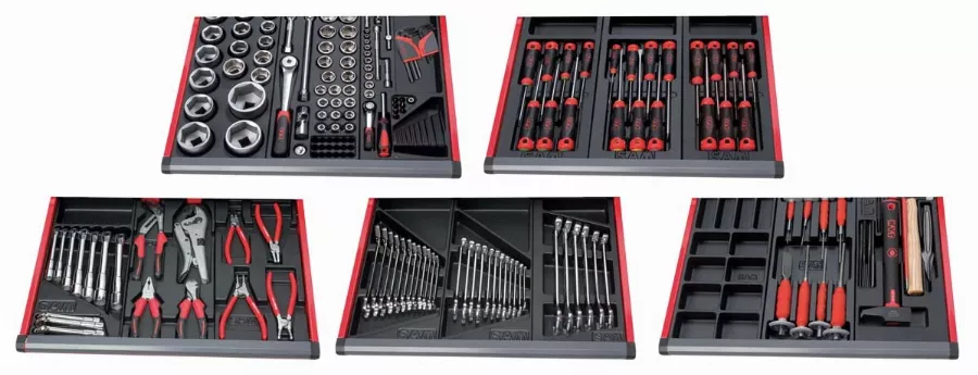 Composition De 166 Outils Pour Mécanique Poids Lourds En Module Abs 3/3 SAM - CP166A 3 Composition De 166 Outils Pour Mécanique Poids Lourds En Module Abs 3/3 SAM - CP166A