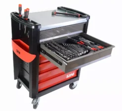 Composition De 134 Outils En Modules Abs + Servante SAM - CPP134MS