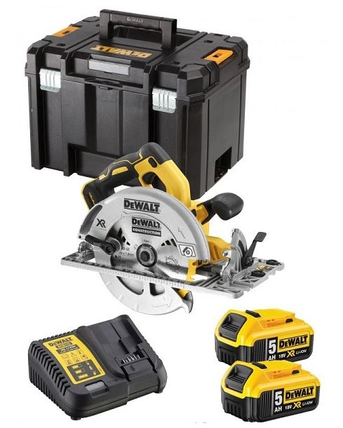 Scie Circulaire XR 5Ah 184 Mm DEWALT + 2 Batteries + Coffret Tstak - DCS572P2-QW 3 Scie Circulaire XR 5Ah 184 Mm DEWALT + 2 Batteries + Coffret Tstak - DCS572P2-QW