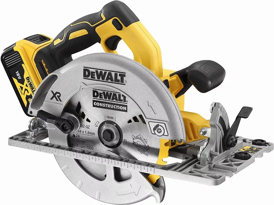 Scie Circulaire XR 5Ah 184 Mm DEWALT + 2 Batteries + Coffret Tstak - DCS572P2-QW 4 Scie Circulaire XR 5Ah 184 Mm DEWALT + 2 Batteries + Coffret Tstak - DCS572P2-QW – Image 2