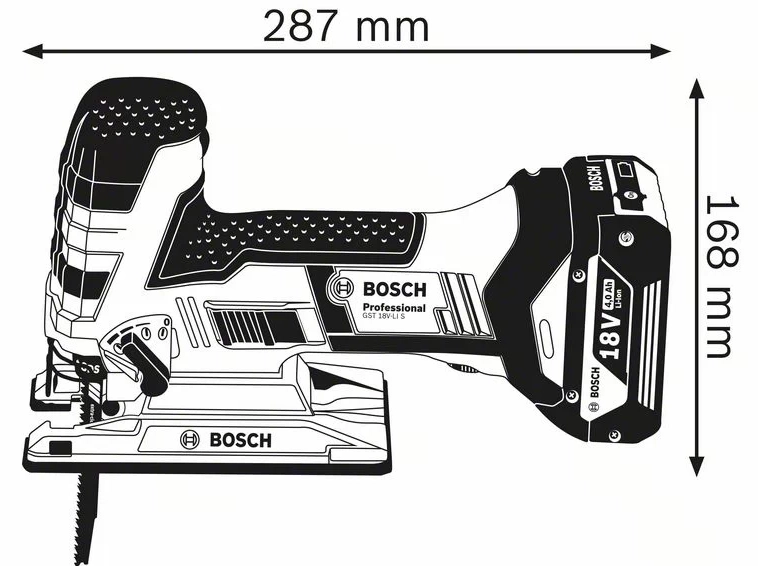 Scie Sauteuse BOSCH GST 18V-LI -Sans Chargeur Ni Batterie - Coffret L-Boxx - 06015A5101 4 Scie Sauteuse BOSCH GST 18V-LI -Sans Chargeur Ni Batterie - Coffret L-Boxx - 06015A5101 â Image 2