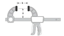Presse Mécanicien En C URKO - Serrage 200mm - Saillie 105mm - 3F -Stanley Magasin SGA10296 2