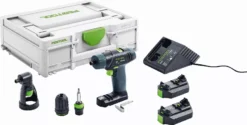 Perceuse-visseuse Sans Fil FESTOOL TXS 2,6-Set - 2 Batteries 10.8V 2.6Ah + Chargeur + Systainer + Renvoi D'angles - 576102 -Stanley Magasin VOA70085 1
