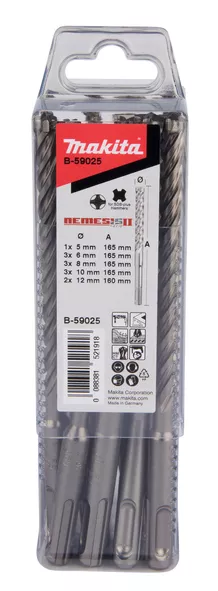 Coffret De 12 Forets SDS-Plus Nemesis II MAKITA - B-59025