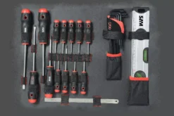 Valise Trolley + 136 Outils SAM OUTILLAGE Fermeture à Clé - CP-136N -Stanley Magasin cp 136n 05