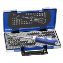 Tournevis Porte-embouts Revolver Cliquet + Embouts EXPERT By Facom - 59 Pièces - E160804