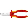 Pince à Dégainer KNIPEX Accès Difficile - Isolés 1000 V - Ø 13 Mm - 13 46 165