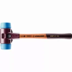 Maillet HALDER SIMPLEX TPE Souple Avec Boîtier En Fonte Malléable Et Manche En Bois - D=80 Mm - 3001.080