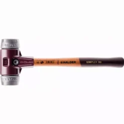 Maillet HALDER SIMPLEX Métal Doux Avec Boîtier En Fonte Malléable Et Manche En Bois - D=60 Mm - 3009.060