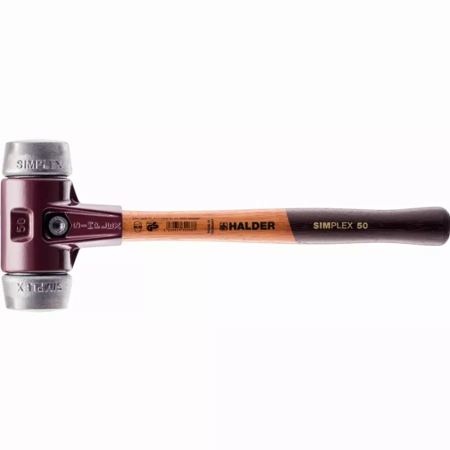 Maillet HALDER SIMPLEX Métal Doux Avec Boîtier En Fonte Malléable Et Manche En Bois - D=60 Mm - 3009.060 3 Maillet HALDER SIMPLEX Métal Doux Avec Boîtier En Fonte Malléable Et Manche En Bois - D=60 Mm - 3009.060