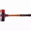 Maillet HALDER SIMPLEX Caoutchouc Chargé / Plastique Avec Boîtier En Fonte Malléable Et Manche En Bois - D=40 Mm - 3026.040