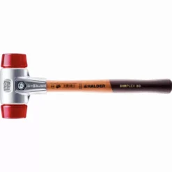 Maillet HALDER SIMPLEX Plastique Avec Boîtier En Aluminium Et Manche En Bois - D=40 Mm - 3106.040