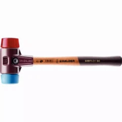 Maillet HALDER SIMPLEX TPE Souple / Plastique Avec Boîtier En Fonte Malléable Et Manche En Bois - D=60 Mm - 3016.060