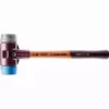 Maillet HALDER SIMPLEX TPE Souple / Métal Doux Avec Boîtier En Fonte Malléable Et Manche En Bois - D=40 Mm - 3019.040